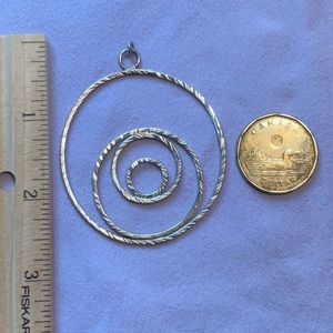 Sterling silver circle pendant